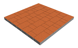 Плитка тротуарная SteinRus Новый город Лион, Native, оранжевый, толщина 60 мм