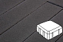 Плитка тротуарная Готика Profi, Старая площадь, черный, частичный прокрас, с/ц, 160*160*60 мм