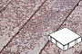 Плита тротуарная Готика Granite FINERRO, квадрат, Сансет 200*200*80 мм