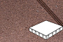 Плитка тротуарная Готика Profi, Квадрат, оранжевый, частичный прокрас, с/ц, 400*400*100 мм