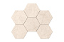 Мозаика Hexagon Ametis Marmulla MA02, неполированный, 285*250*10 мм