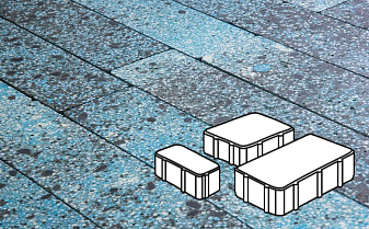 Плитка тротуарная Готика, City Granite FINO, Новый Город, Азул Бахия, 260/160/100*160*80 мм