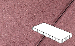 Плитка тротуарная Готика Profi, Плита, красный, частичный прокрас, с/ц, 900*300*100 мм