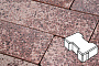 Плитка тротуарная Готика, Granite FINO, Катушка, Сансет, 200*165*60 мм