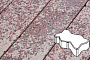 Плитка тротуарная Готика, City Granite FINERRO, Зигзаг/Волна, Сансет, 225*112,5*60 мм