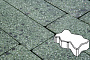 Плитка тротуарная Готика, Granite FINO, Зигзаг/Волна, Порфир, 225*112,5*60 мм