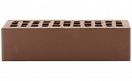 Кирпич облицовочный ЛСР темно-коричневый гладкий М175 250*120*65 мм