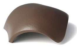 Вальмовая цементно-песчаная черепица BRAAS Франкфуртская/Таунус, темно-коричневая