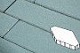 Плитка тротуарная Готика Profi, Зарядье без фаски, синий, частичный прокрас, б/ц, 600*400*100 мм