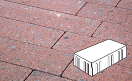 Плитка тротуарная Готика, Granite FINO, Скада без фаски, Травертин, 225*150*100 мм