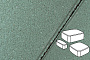 Плитка тротуарная Готика Profi, Классика, зеленый, полный прокрас, б/ц, толщина 80 мм, комплект 3 шт