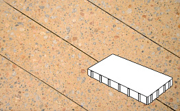 Плитка тротуарная Готика, Granite FINO, Плита без фаски, Павловское, 600*200*100 мм