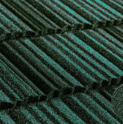 Композитная черепица рядовая Metrotile Shake Dark green