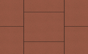 Плитка тротуарная Квадрум Б.5.К.6 гладкий красный 500*500*60 мм