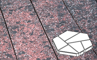 Плитка тротуарная Готика, City Granite FINO, Полигональ, Дымовский, 893*780*80 мм