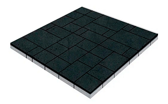 Плитка тротуарная SteinRus Инсбрук Альпен Б.7.Псм.6, гладкая, черный, толщина 60 мм