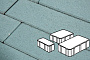 Плитка тротуарная Готика Profi, Новый Город, синий, частичный прокрас, б/ц, толщина 60 мм, комплект 3 шт