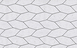 Плитка тротуарная Скошенный шестиугольник Б.1.ШГ.6, Стоунмикс Белый