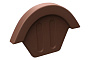 Коньковый торцевой элемент BRAAS PRO, коричневый