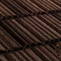Композитная черепица рядовая Metrotile Shake Ironbark