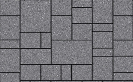 Плитка тротуарная Мюнхен Б.2.Ф.6см гладкий серый