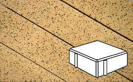 Плитка тротуарная Готика Granite FERRO, квадрат, Жельтау 100*100*80 мм