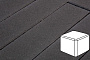 Плитка тротуарная Готика Profi, Куб, черный, частичный прокрас, с/ц, 80*80*80 мм