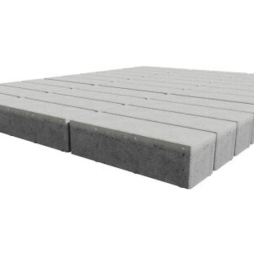 Плитка тротуарная SteinRus Ригель В.4.П.8, Antico, белый, 300*100*80 мм