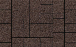 Плитка тротуарная Мюнхен Б.2.Ф.6см гладкий коричневый
