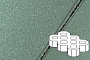 Плитка тротуарная Готика Profi, Экопарковка, зеленый, частичный прокрас, б/ц, 600*400*100 мм