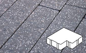 Плитка тротуарная Готика, Granite FINERRO, Калипсо, Ильменит, 200*200*60 мм