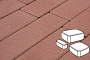Плитка тротуарная Готика Profi, Классика, красный, полный прокрас, б/ц, толщина 80 мм, комплект 3 шт