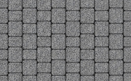Плитка тротуарная Классико Б.2.КО.6 Гранит+ серый с черным