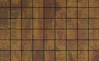 Плитка тротуарная Квадрум (Квадрат) Б.3.К.8 Листопад гладкий Осень