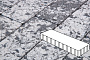 Плитка тротуарная Готика, Granite FINERRO, Плита, Диорит, 500*125*100 мм