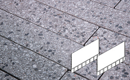 Плитка тротуарная Готика, City Granite FINERRO, Плита AI, Галенит, 700*500*80 мм