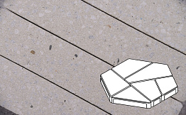 Плита тротуарная Готика Granite FINERRO, полигональ, Мансуровский, 893*780*80 мм