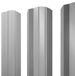 Штакетник М-образный В фигурный 0,45 PE RAL 6002 лиственно-зеленый