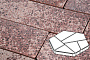 Плитка тротуарная Готика, City Granite FINO, Полигональ, Сансет, 893*780*80 мм