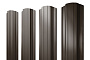 Штакетник Прямоугольный фигурный PurLite Мatt RR 32 темно-коричневый