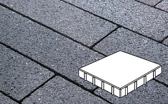 Плитка тротуарная Готика, Granite FINERRO, Квадрат, Амфиболит, 400*400*80 мм