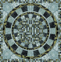 Клинкерная декоративная вставка Gres Aragon Roseton Geo Acero, 650*650*16 мм