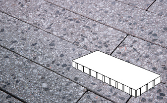 Плитка тротуарная Готика, City Granite FINERRO, Плита, Галенит, 900*300*80 мм
