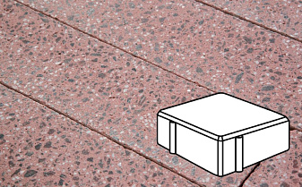 Плитка тротуарная Готика, Granite FINO, Квадрат, Ладожский, 100*100*60 мм