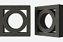 Декоративный бриз-блок Mesterra Cobogo 0101, черный, 250*250*70 мм