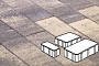 Плитка тротуарная Готика Natur, Новый Город, Танго, комплект 3 шт, толщина 80 мм