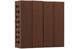 Кирпич клинкерный ЛСР коричневый Кёльн винтаж, M300, 250*85*65 мм