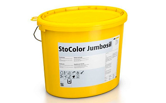 Фасадная матовая силиконовая краска StoColor Jumbosil getont, колеруемая С1, 15 л