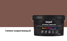Затирка для швов Bergauf ELAST PREMIUM темно-коричневый, 2 кг