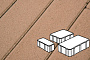 Плитка тротуарная Готика Profi, Новый Город, оранжевый, частичный прокрас, б/ц, толщина 60 мм, комплект 3 шт